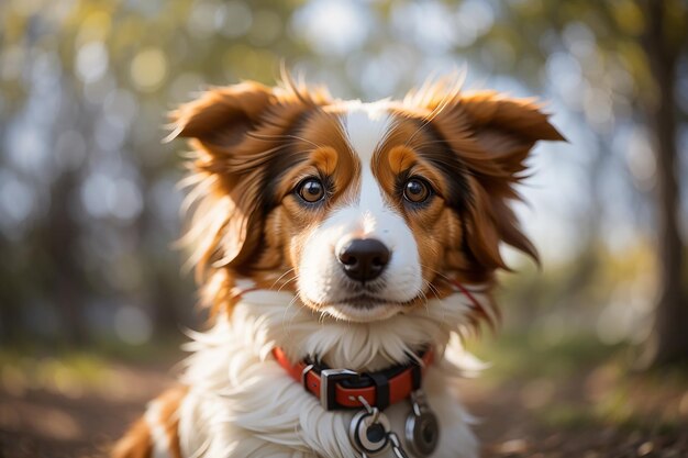 Scatto selettivo di un adorabile cane kooikerhondje