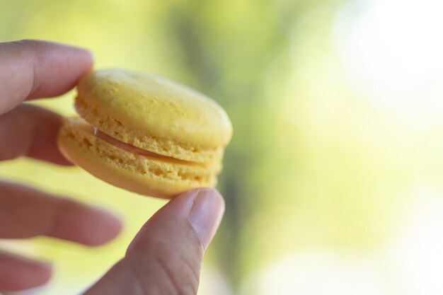 Scegli un macaron giallo