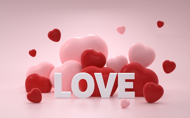 Scena creativa di San Valentino