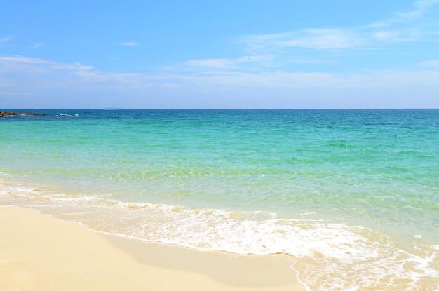 scena della natura spiaggia tropicale e mare nell'isola di Koh Samed Thailandia