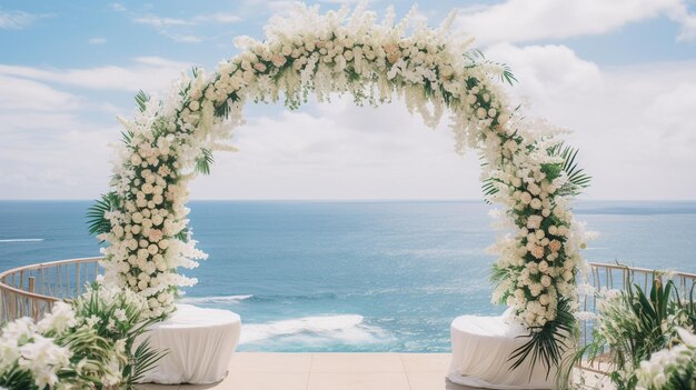 scena di matrimonio mozzafiato ambientata a Bali