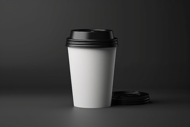 Scena di mockup di tazza di caffè senza testo cartaceo