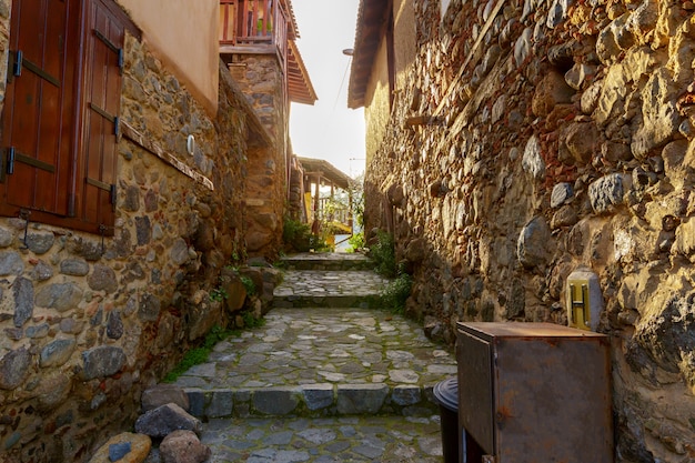 Scena di strada in una vecchia città in Europa