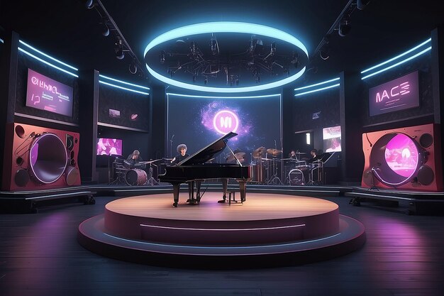 Scena legata alla musica 3D