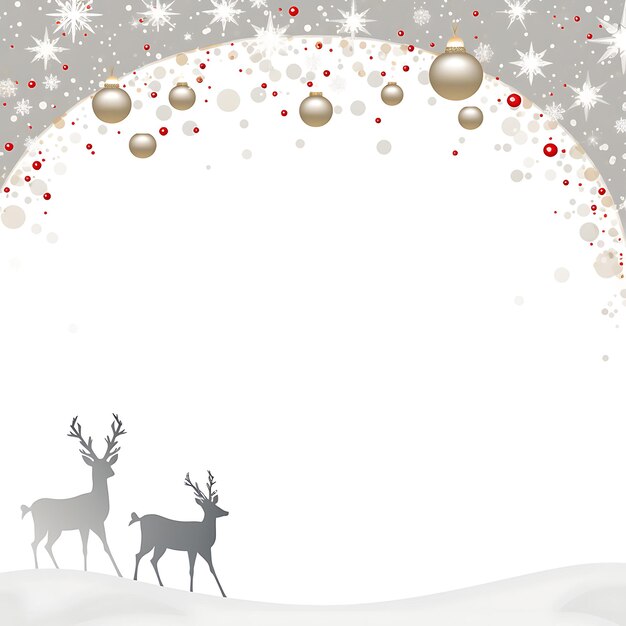 Scena natalizia di decorazione con spazio vuoto per il testo del messaggio