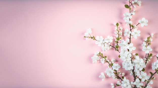 Scena primaverile di sfondo con fiori di sakura. IA generativa