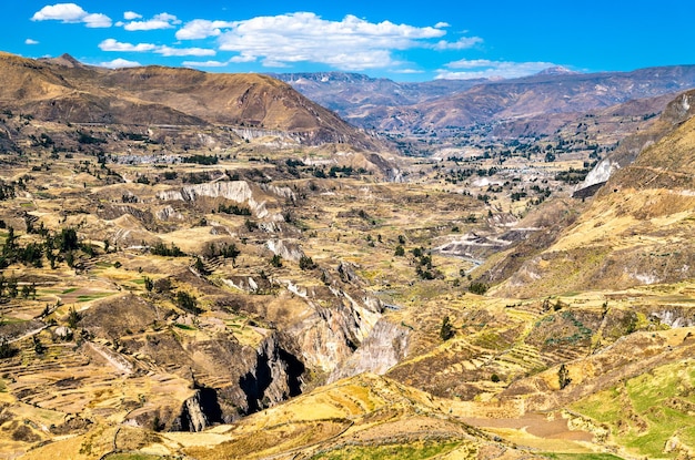 Scenario del Canyon del Colca in Perù