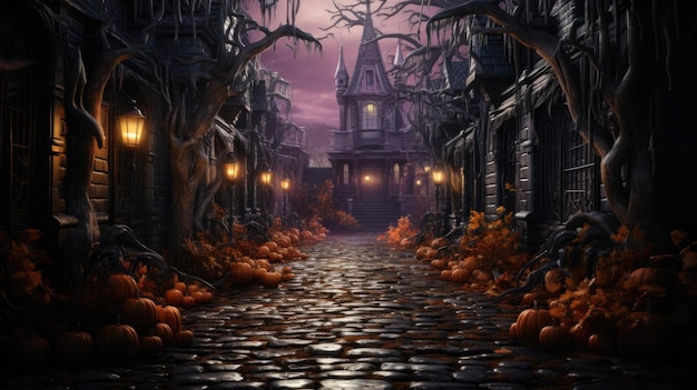 Scenario del castello di Halloween