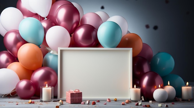 Scenario di Happy Birthday Mockup