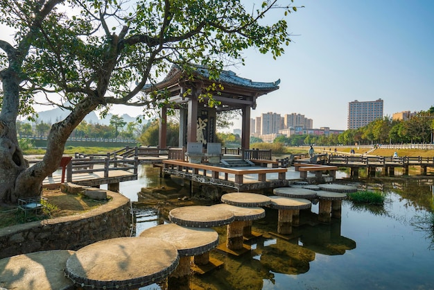 Scenario di Longtan Wetland Park Jingxi Guangxi ChinaChinese traduzione Oca