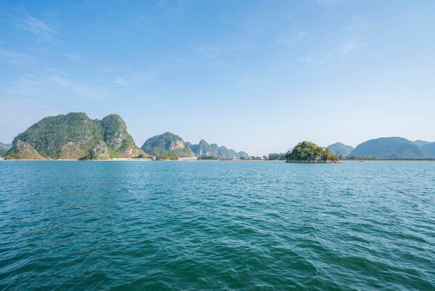 Scenario di Quyang LakeJingxi Baise Guangxi Cina