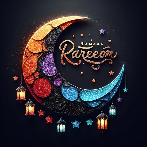 Scene d'arte islamica per il Ramadan