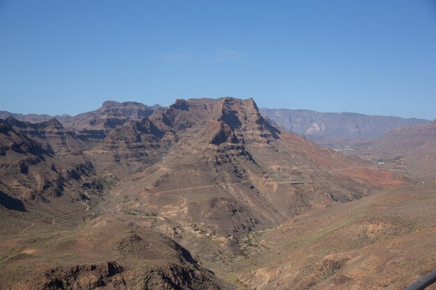 Scenic paesaggi di montagna parco naturale Roque Nublo Gran Canaria Spagna