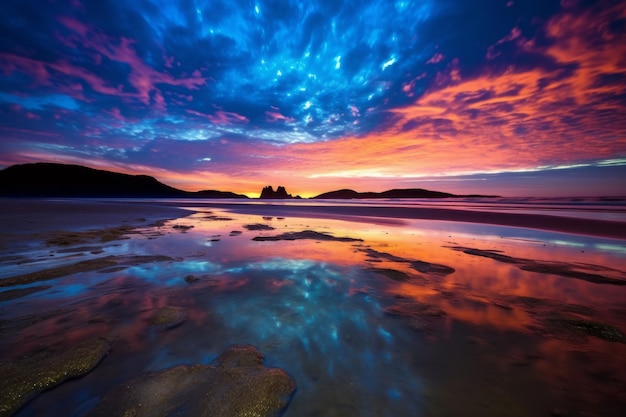 Scenic Twilight Beachscape