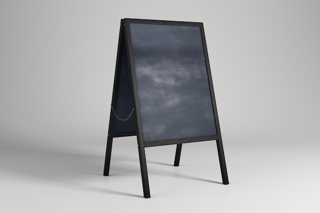 Scheda del menu gesso vuoto