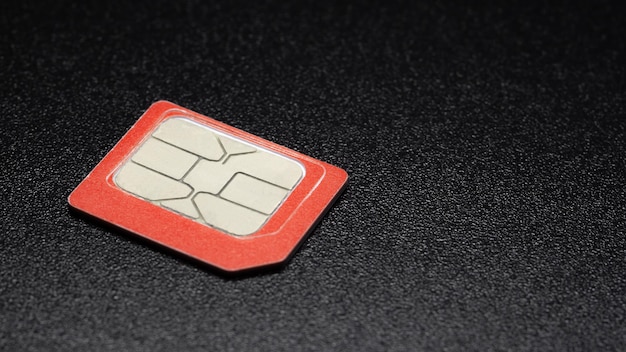 scheda sim rossa per 4G, GSM, telefono cellulare