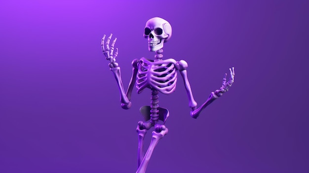 scheletro viola
