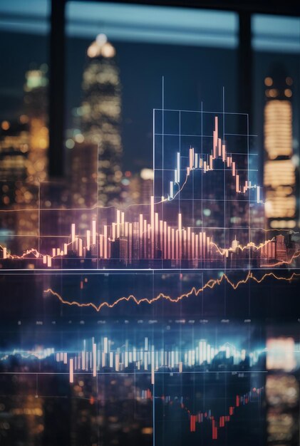 Schema aziendale e contesto del paesaggio urbano Concetto di investimento e commercio