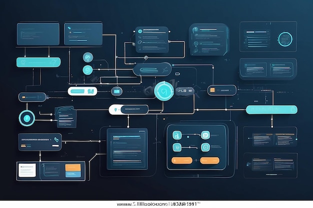 Schema di flusso dell'interfaccia utente Sviluppo di applicazioni Progettazione prototipo Concept di esperienza utente
