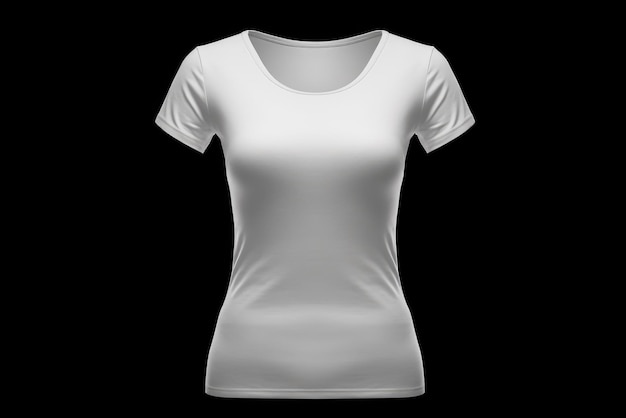 Schema di maglietta bianca bianca per donne AI generativa