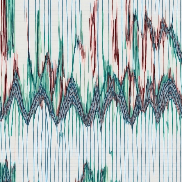 Schema di pixel di una moderna analisi del settore sanitario che analizza elettronicamente le tracce del polso