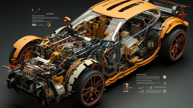 Schema esploso di Car