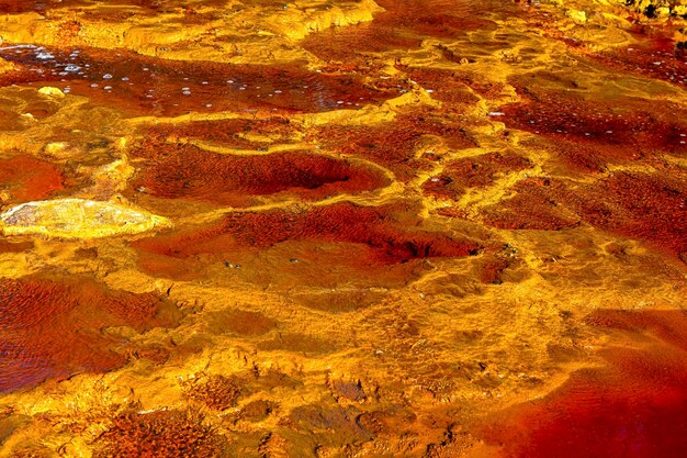 Schemi di solfato di ferro nelle acque di Rio Tinto