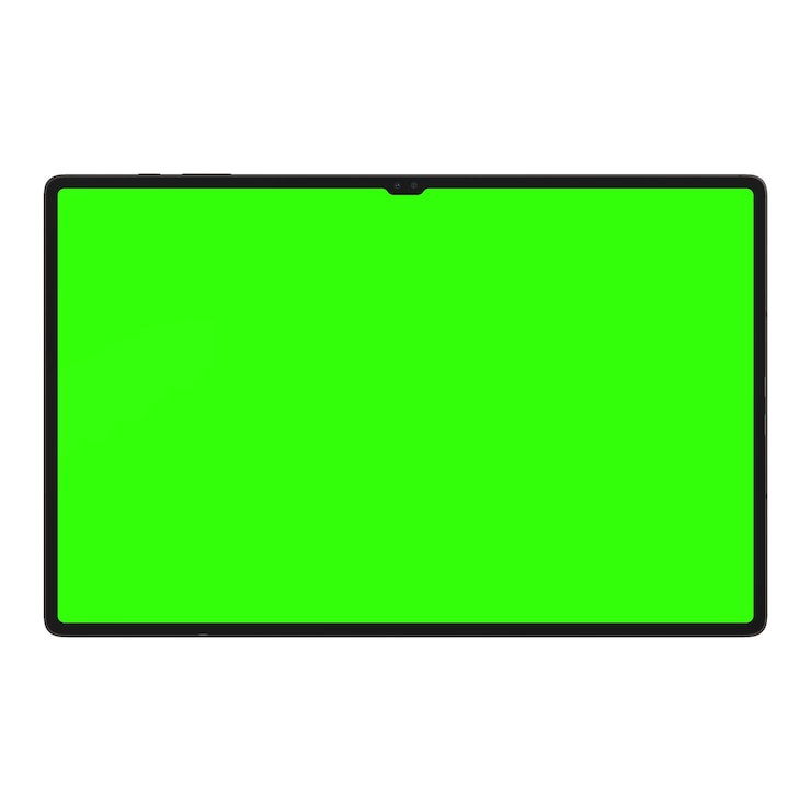 Foto schermata verde della scheda moderna