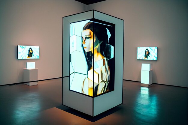 Schermo dell'ologramma Future Art Gallery