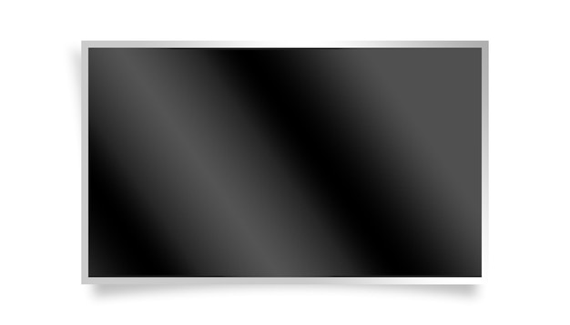 Schermo sfumato nero con bordo bianco su sfondo bianco