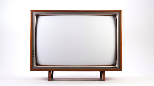 Schermo tv vintage vecchio televisore mock up