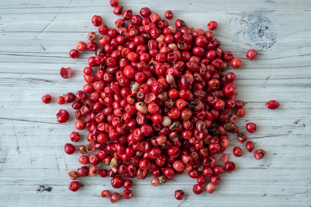 Schinus terebinthifolius di pepe rosso brasiliano rosa o rosa