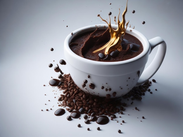 Schizzi di caffè generati dall'intelligenza artificiale