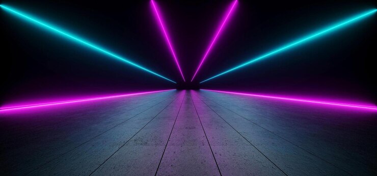 Sci Fi Elegant Futuristic Alienship Moderno Long Dark Grunge Concreto Riflettente Tunnel vuoto Corrido