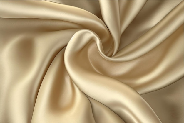 Sciarpa di seta beige classica Generative AI