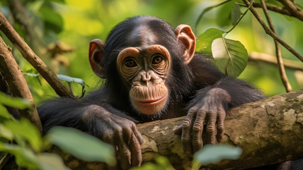 Scimpanzé abitati nel Parco Nazionale di Kibale, in Uganda