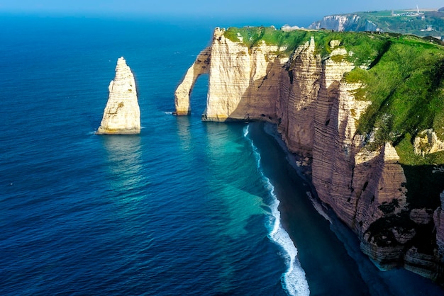 Scogliera Etretat Francia