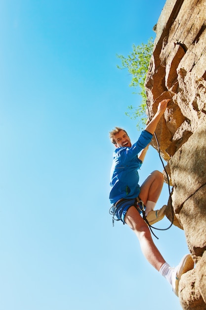 scogliera top climber naturale