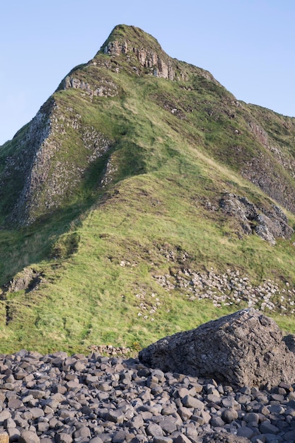 Scogliere a Giants Causeway, County Antrim, Irlanda del Nord, Europa