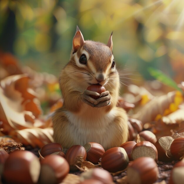 scoiattoli e noci