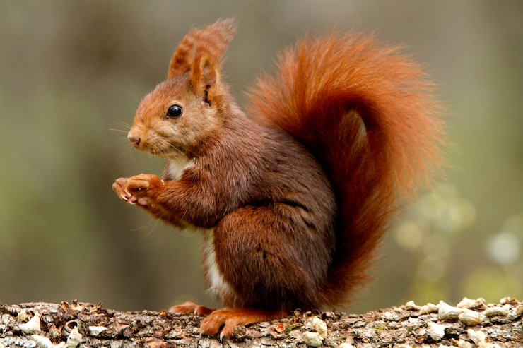 Foto scoiattolo rosso, sciurus vulgaris, scoiattolo, mammiferi, animali