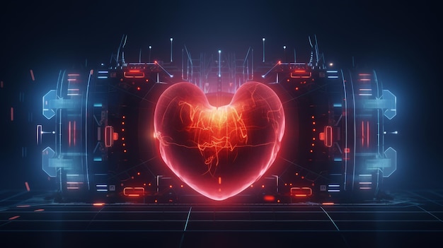 Scommesse del cuore del diagramma dell'impulso cardiaco