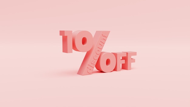 Sconto del 10% rosa