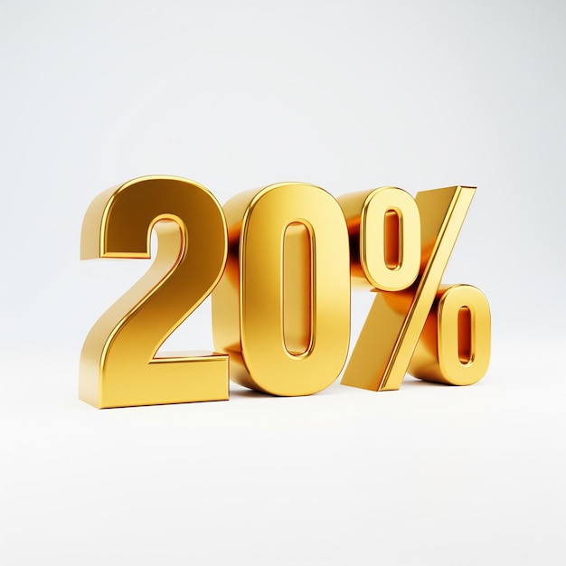 Sconto del 20 per cento d'oro