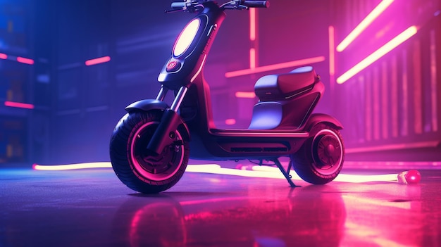 Scooter parcheggiato davanti a un edificio