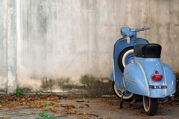 Scooter retrò blu