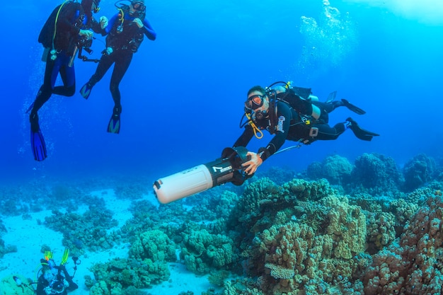 Scoperta della bellezza del mondo sottomarino Mar Rosso