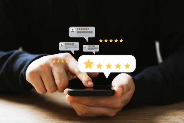 Scoprire le valutazioni degli utenti e il feedback sulle applicazioni mobili Valutare la reputazione della qualità del servizio Accattivante