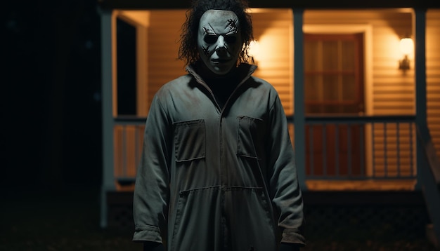 screengrab di HALLOWEEN film di Michael Myers di Wes Anderson