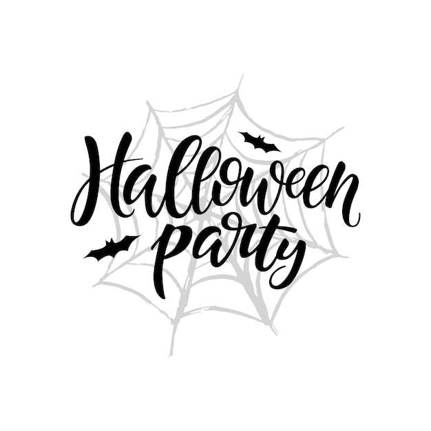 Scritte a pennello per feste di Halloween Tipografia di Halloween scritta a mano